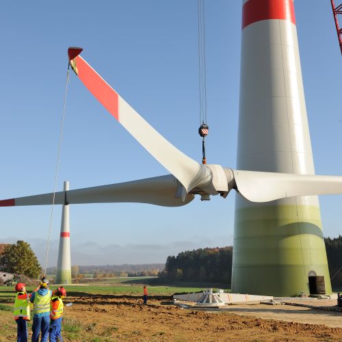 Windpark Buchholz im Bau (c) EnBW